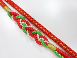 未使用品　正絹　振袖用　手組帯締め